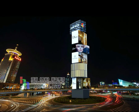 洪海戶外LED景觀魔方柱燈應用價值 洪海戶外LED景觀魔方柱燈應用價值